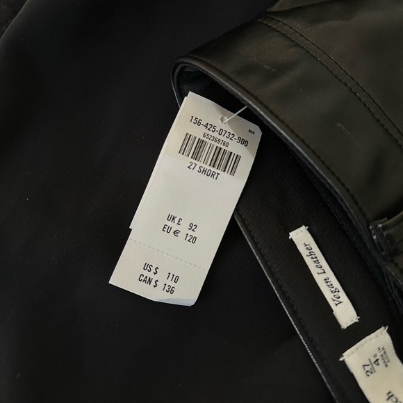Abercrombie & Fitch Curve Love Vegan Leather Pants NWT - Picture 3 of 3